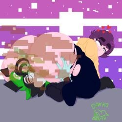 1boy 1boy1girl 1girl ass ass_sniffing butt dakko_(dakkodanth) dakkodanth emma_(weirdisfun) excited excited_expression excited_face excited_female excited_male facesitting fanart fart fart_cloud fart_fetish farting farting_in_face grabbing grabbing_ass pixel_(artwork) pixel_art sniff sniffing sniffing_ass