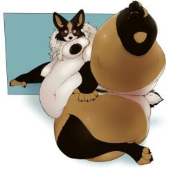 bbw big_ass big_breasts breasts bubble_butt cleavage female furry huge_ass huge_breasts kibblesyourbits nipples overweight thick_thighs wide_hips