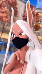 1girls 3d animated big_dildo breasts cleavage dark-skinned_female dark_skin deepthroat dildo dildo_fellatio dildo_gag dildo_in_mouth dildo_mask fellatio female gag gag_reflex gagging large_breasts large_dildo longer_than_30_seconds looking_at_viewer mask miruko my_hero_academia no_sound pink_dildo rabbit_girl red_eyes rumi_usagiyama selfie sex_toy shieldshroud solo tagme tanned tiktok tradelt vertical_video video white_hair