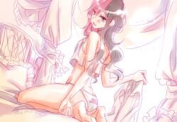 1girls amecyan neo_(rwby) rwby sleepwear sleepy