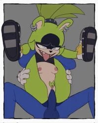 amugea animated animated colored sonic_the_hedgehog sparks surge_the_tenrec
