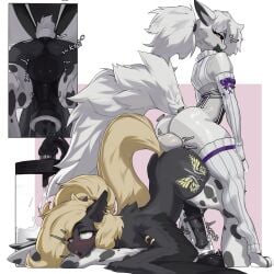 absurd_res anal animal_genitalia animal_penis anthro anthro_on_feral balls ejaculation equid equine equine_genitalia equine_penis feral friendship_is_magic genitals gynomorph hasbro hi_res intersex intersex/male knotting machine male mammal milking_machine mottled mottled_genitalia my_little_pony mythological_creature mythological_equine mythology nsilverdraws pegasus penile penis penis_milking veen_sundown wings zoophilia