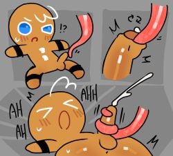 !? >o< 1boy 2025 anus anus_outline blue_eyes blush brown_body cookie cookie_run cookie_run:_tower_of_adventures cookie_run_kingdom cookie_run_ovenbreak cum cumming devsisters dialogue english english_dialogue english_text gingerbrave gingerbread_cookie gingerbread_man grey_background hair handjob held_down male male_only moaning moaning_in_pleasure motelgore motion_lines no_humans non-human non-human_only penis precum red_lips riagaras rubbing_penis semen solid_color_background solo solo_male strapped_down sweat sweatdrop tagme tentacle tentacle_handjob tentacle_on_male tentacle_sex twitching twitching_penis urethral_rubbing white_hair