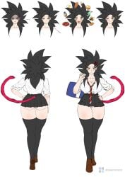 female goku from dragon ball by ukingdom1603