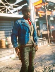 balls big_balls big_penis cowboy gay hairy_balls javier_escuella jepegraphics male muscles penis red_dead_redemption_(series) saguaro solo solo_male yaoi
