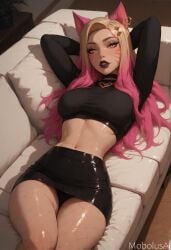 ahri from k/da all out series by mobolusai
