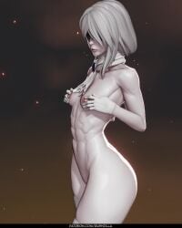 1girls 3d abs animated duchess_(nightreign) hands_on_breasts nightreign nude rushzilla small_breasts tagme turntable_(animation) video