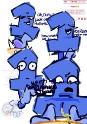 accident algrebrailien ambiguous_gender bfdi donut_(bfdi) embarrassed jacknjellify one_(bfdi) peeing piss_kink rat_mani urine