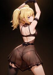2025 ai_generated ani_(twitter) ass ass_focus back back_view bangs bangs_between_eyes bedroom blonde_hair blue_eyes blush butt_focus closed_mouth grok grok_(x) grok_(xai) indoors lace_lingerie leshay7 lingerie long_hair looking_back phone pixai seducing seduction seductive seductive_body seductive_eyes seductive_gaze seductive_look seductive_mouth seductive_pose seductive_smile sideboob small_breasts smartphone smile smiling smiling_at_viewer stable_diffusion stockings taking_picture tanga tease teasing teasing_viewer thighhighs thighs twintails twitter vulva waist wedgie