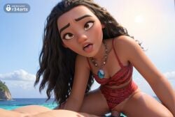 1boy 1boy1girl 1girls ai_generated artist_name black_hair blue_sky bra breasts brown_eyes cleavage clothing_aside cloud cowgirl_position cowgirl_position cum cum_in_pussy dark-skinned_female dark_skin day disney disney_princess hi_res jewelry lingerie lips long_hair moana moana_2 moana_waialiki necklace ocean open_mouth outdoors panties penis pov pussy r34arts red_bra red_panties sex sky small_breasts solo_focus straddling straight tan tanlines uncensored underwear vaginal_penetration vaginal_penetration vaginal_sex wavy_hair