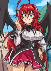 rias gremory from high school dxd by moxydraws