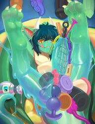 absurd_res anal anal_beads anal_beads_in_ass anal_beads_in_urethra anal_sex animal_genitalia animal_penis anthro anus canine_genitalia canine_penis dildo dildo_in_ass dildo_insertion dragon erection genitals goo_body goo_transformation green_body hair hand_behind_head hi_res hybrid_genitalia hybrid_penis knot legs_up licking licking_lips lying male multiple_penetration mythological_creature mythological_scalie mythology object_in_ass on_back penetration penis potion_bottle ridged_penis scalie sex_toy sex_toy_in_ass sex_toy_in_urethra sex_toy_insertion smile smirk solo sounding_rod spread_legs spreading stomach_bulge tongue tongue_out transformation translucent translucent_body urethral urethral_penetration wings xiaoyaozhi yellow_eyes