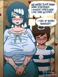 1boy 1girls 3:4 age_difference animated ass_jiggle belly_jiggle big_breasts biting_shirt bouncing_breasts breasts cheating_wife chubby chubby_female cum cum_in_pussy cum_inside elio_(pokemon) female jean_shorts jiggle lana's_mother_(pokemon) longer_than_30_seconds male mature_female milf mossyfroot nintendo older_female older_female_and_younger_male pokemon pokemon_sm ring sex shirt_lift shorter_than_one_minute sound tagme vertical_video video younger_male younger_penetrating_older
