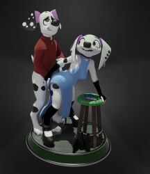 101_dalmatian_street 101_dalmatians 3d_(artwork) 3d_print anthro blender_(artwork) bodily_fluids canid canine canis clothing cum cum_inside dalmatian digital_media_(artwork) disney dolly_(101_dalmatians) domestic_dog drunk dylan_(101_dalmatians) female genital_fluids genitals group hi_res incest_(lore) lib3dprinting male male/female mammal penis pussy sex stepsibling_(lore) substance_intoxication vulva