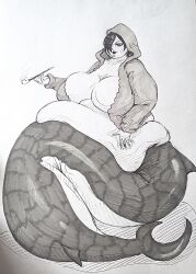 1girls bbw fat fat_female fat_fetish female gorgeouswaifudom madame_shyarly one_piece overweight overweight_female pipe shark_tail tail