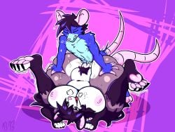 4:3 5_fingers american_opossum anthro anthro_on_anthro anthro_penetrated anthro_penetrating anthro_penetrating_anthro areola big_breasts biped blue_body blue_fur bluebambo breasts claws closed_eyes countershade_fur countershade_torso countershading duo feet female female_penetrated fingers fur hair hi_res kath_(bluebambo) male male/female male_penetrating male_penetrating_female mammal marsupial nipples pawpads penetration pubes sex soles tail thick_thighs wide_hips