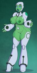 alternate_version_available aya_(green_lantern) big_lips bimbo bimbo_body bimbo_lips bimbofication blue_eyes blue_sclera breasts clothed_exposure corruption dc_comics dialogue female female_only femsub fleshlight_mouth green_lantern_(series) green_lipstick green_skin hacking high_heels huge_ass huge_breasts nipples nude open_mouth puckered_lips pussy robot robot_girl slutification solo spiral_eyes standing symbol_in_eyes tech_control text thick_thighs transformation virus wide_hips wrenzephyr2