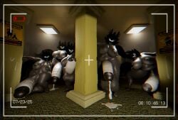 3d 5futas backrooms big_ass big_balls big_breasts big_cock camera flashlight fur futanari imminent_gangbang imminent_rape imminent_sex karelia_(acerattman) karelia_futanari_(acerattman) leaking_cum looking_at_viewer malteadota pov recording tagme tall_futa testicles