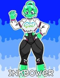 big_breasts breasts ella_slurp ella_slurp_(fortnite) female fortnite inkbower slime slime_girl slurp_(fortnite) thick_thighs