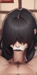 1boy 1girls ai_assisted ai_generated animated black_hair black_lipstick blowjob blowjob_face eyelashes fellatio female goth goth_girl hair_over_eyes lipstick long_hair male naked naked_female naked_male nude nude_female oral oral_sex pale-skinned_female pale_skin pov pov_crotch pov_male tagme thecoomjurer video