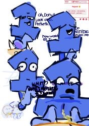accident bfdi donut_(bfdi) jacknjellify one_(bfdi) peeing piss_kink pissing_on_another pissing_self rat_mani urine