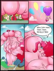 abs autumnmelody biceps big_breasts big_muscles breasts female hair huge_breasts huge_muscles hyper_breasts hyper_muscles large_breasts large_muscles massive_breasts muscles muscular muscular_arms muscular_female muscular_legs muscular_thighs my_little_pony pecs pink_hair pinkie_pie_(mlp)