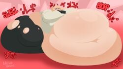 1girls belly blob chainsaw_man female huge_belly lifelinelemons obese obese_female power_(chainsaw_man) ssbbw tagme