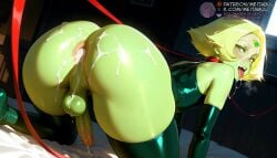 1boy after_anal after_ejaculation after_sex ai_generated all_fours animal_collar anus ass ass_focus balls bare_shoulders bed black_gloves black_thighhighs blonde_hair blush collar colored_skin cum cum_in_ass cum_in_mouth cum_on_ass cum_on_body cum_on_clothes cum_on_hair cum_on_male cum_on_tongue cumdrip ejaculation elbow_gloves erection facial forehead_jewel from_behind gloves green_eyes green_gloves green_skin green_thighhighs huge_ass indoors leash leotard looking_at_viewer looking_back male male_focus meitabuu on_bed open_mouth otoko_no_ko parted_bangs penis peridot_(steven_universe) perineum red_collar saliva shiny_skin short_hair solo steven_universe sweat teeth testicles thighhighs tongue tongue_out tucked_penis uncensored upper_teeth_only window