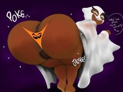 1girls 2024 ass ass_focus ass_hair ass_up barrybbeesly big_ass big_butt costume dark-skinned_female dark_skin fat_ass female gasp ghost ghost_costume giggle giggling hairy hairy_anus hairy_ass hairy_asshole hairy_pussy halloween halloween_costume halloween_theme indian indian_female jiggle jiggling jiggling_ass jiggling_butt looking_at_viewer looking_back looking_back_at_viewer orange_ass painted painted_ass painted_butt pannom_(barrybbeesly) presenting presenting_ass pubic_hair pussy pussy_hair trick_or_treat_bag wobble wobbling wobbling_ass wobbling_butt