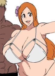 anon anonymous_male bleach breasts dark-skinned_male female huge_breasts inoue_orihime jpg male momiji_(artist) tagme twitter_link