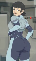 1girls 2026 2d 2d_(artwork) ai_generated armor armored_female art_dego artist_name ass ass_focus big_ass big_butt black_hair blue_eyes bodysuit bubble_ass bubble_butt butt butt_focus digital_drawing_(artwork) digital_media_(artwork) female female_only invincible invincible_(tv_series) seductive seductive_look smile tech_jacket tech_jacket_(zoe_thompson) thick_thighs tight_clothing zoe_thompson