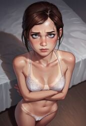 ai_generated beach bikini ellie_(the_last_of_us) ellie_williams tan_body the_last_of_us young