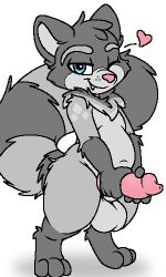 animal_genitalia animal_penis balls big_tail canid canine canine_genitalia canine_penis digital_media_(artwork) femboy feral fluffy fluffy_tail full-length_portrait fur gay gay_male genitals grey_body grey_fur hand_on_penis holding_penis homosexual homosexual_male hybrid kalen_(xenoyia) low_res male male/male male_only male_penetrating mammal oekaki pawprint.ing_(artwork) penis portrait procyonid raccoon raccoon_dog sheath short_stack standing tail tanuki xenoyia