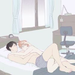 anime haikyuu!! hinata tobio_kageyama yaoi