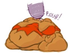 1girls bbw belly blob cookie_run fat fat_belly feeding female obese obese_female overweight overweight_female scarletpest ssbww tiger_lily_cookie tiger_print weight_gain whipped_cream