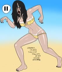bimbo bimbo_body bimbo_lips bimbofication bimbofied paused tagme tanlines the_ring thick_thighs wide_hips xxxx52 yamamura_sadako