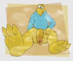 3_toes 4_fingers anthro balls bandage bandage_on_face bandage_on_nose barefoot big_balls big_penis blue_clothing blue_hoodie blue_topwear bodily_fluids bottomless clothed clothing feet fingers foot_focus foreskin front_view genitals hi_res hoodie huge_balls huge_cock humanoid_genitalia humanoid_penis koopa koops long_foreskin male mario_bros musk musk_clouds nintendo paper_mario penis plantigrade rokie38 scalie simple_background simple_eyes sitting solo steam sweat sweaty_balls sweaty_face sweaty_feet sweaty_genitalia toes topwear uncircumcised unretracted_foreskin yellow_balls yellow_body yellow_penis
