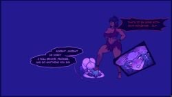 blush brat cella34 elf foot_on_head head_down_ass_up humiliation lowres pushing_head_down tales_of_the_moon upset