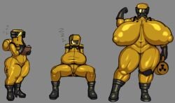 1girls 2d 2d_(artwork) 2d_artwork big_breasts big_breasts big_breasts big_hips big_nipples big_thighs bodysuit boots breasts breasts breasts clipboard color colored female female_focus female_only gray_background grey_background growing growth growth_sequence hazmat hazmat_girl hazmat_suit helmet helmet_with_visor hips huge_boobs huge_breasts huge_breasts huge_hips huge_nipples huge_thighs mrjaysin nipples nipples_visible_through_clothing radioactive sleeping tagme thick_hips thick_thighs thighs wide_ass wide_butt wide_hips wide_thighs