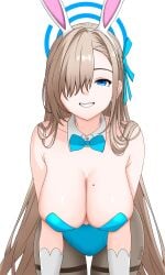 1girls asuna_(blue_archive) big_breasts blonde_eyebrows blonde_female blonde_hair blonde_hair blonde_hair_female blue_archive blue_bowtie blue_bunnysuit blue_eyes blue_eyes_female blue_hair_ribbon blue_hair_tie blue_halo blue_leotard blue_ribbon blue_topwear bowtie breasts bunny_ears bunnygirl bunnygirl_outfit bunnysuit busty busty_female busty_girl busty_teen cleavage collar collarbone female female_focus female_only groin hair_over_one_eye hair_ribbon hair_tie hairband halo hanging_breasts high_resolution high_school_student highres large_breasts lean_figure legwear leotard long_hair looking_at_viewer mole mole_on_breast narrow_waist pantyhose parted_bangs pixiv_id_94796095 plump_breasts ribbon school_girl shoulders simple_background slender_body slender_waist slim_waist smile smiley_face smiling smiling_at_viewer solo standing stockings teen_girl teenage_girl teenage_tits teenager thick_thighs thigh_gap thighs topwear upper_body white_background white_bunny_ears white_collar white_hairband young_female young_woman