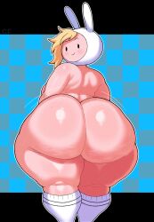 1girls adventure_time ass big_ass big_breasts blonde_hair bottom_heavy breasts bubble_butt busty cellulite champchidi dat_ass fat_ass female fionna_and_cake fionna_the_human_girl gluteal_fold hat huge_ass large_ass looking_at_viewer looking_back massive_ass nude nude_female thick_ass thick_thighs thunder_thighs wide_hips