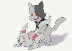 bad_kit cub duo feline female feral feral_on_feral fortnite male male/female marie_(aristocats) penis penis_in_ass red_eyes the_aristocats
