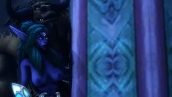 1male 3d cheating cheating_wife darnassus green_hair heroes_of_the_storm interspecies kalimdor moonlight night night_elf source_filmmaker stealth_sex tauren teldrassil tyrande_whisperwind vaginal_penetration world_of_warcraft zentaeron