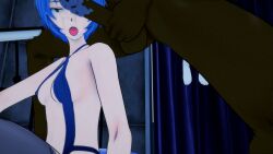 bbc bbc_slave big_black_cock blacked bnwo_sissy_shinji cuckold dark-skinned_male light-skinned_female neon_genesis_evangelion netorare ntr rei_ayanami