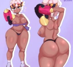 african_female black_female brawl_stars breasts female girly maisie_(brawl_stars) sexy
