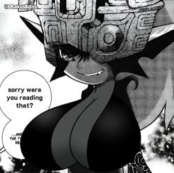 big_breasts breast_expansion edit imp_midna midna otakusedits screenshot_edit shortstack the_legend_of_zelda third-party_edit twilight_princess