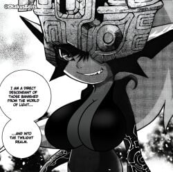 big_breasts breast_expansion edit imp_midna midna otakusedits screenshot_edit shortstack the_legend_of_zelda twilight_princess