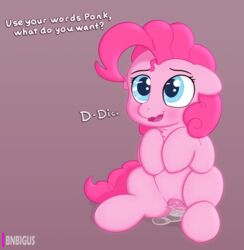 2019 anatomically_correct anatomically_correct_pussy animal_genitalia animal_pussy bnbigus clitoris earth_pony equine equine_pussy female feral friendship_is_magic horse mammal my_little_pony nude pinkie_pie_(mlp) pony presenting pussy solo text