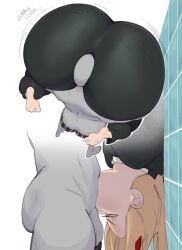 power_(chainsaw_man) cuddlecore huge_ass big_ass thick_thighs