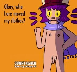 1boy accurate_art_style artstyle_imitation niko_(oneshot) oneshot penis sontagher